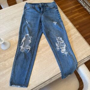 Wild Fable Distressed Boyfriend Jeans in Blue